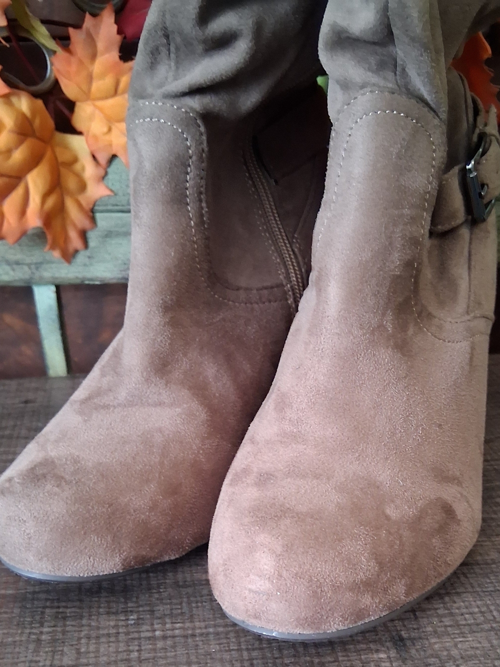 Y Not Suede Ankle Heeled Boots